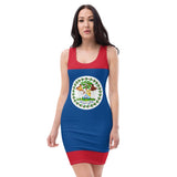 Belize Flag Bodycon Dress - Conscious Apparel Store