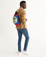 Belize Flag Canvas Drawstring Bag - Conscious Apparel Store