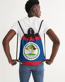Belize Flag Canvas Drawstring Bag - Conscious Apparel Store