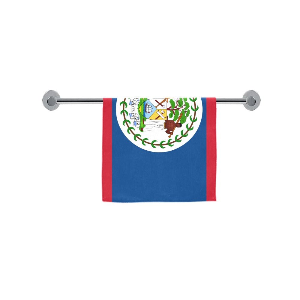 Belize Flag Custom Towel 16"x28" - Conscious Apparel Store
