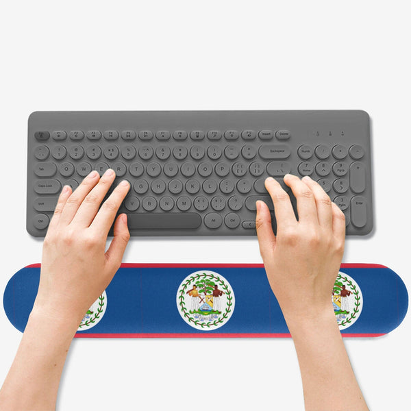 Belize Flag Keyboard Wrist Rest Pad - Conscious Apparel Store
