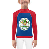 Belize Flag Kids Rash Guard - Conscious Apparel Store