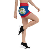 Belize Flag Leggings Shorts - Conscious Apparel Store