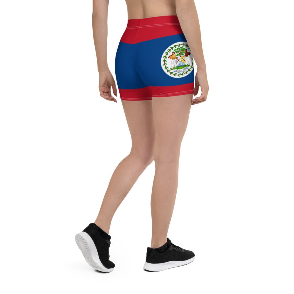 Belize Flag Leggings Shorts - Conscious Apparel Store