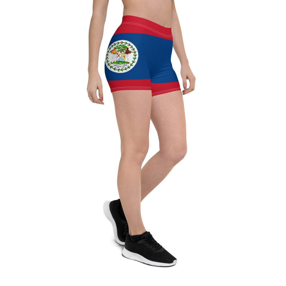 Belize Flag Leggings Shorts - Conscious Apparel Store