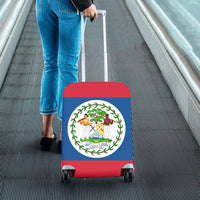 Belize Flag Luggage Cover/Small 18"-21" - Conscious Apparel Store