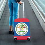 Belize Flag Luggage Cover/Small 18"-21" - Conscious Apparel Store