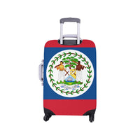 Belize Flag Luggage Cover/Small 18"-21" - Conscious Apparel Store