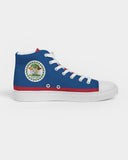 Belize Flag Men's Hightop Canvas Shoe - Conscious Apparel Store