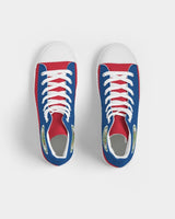 Belize Flag Men's Hightop Canvas Shoe - Conscious Apparel Store