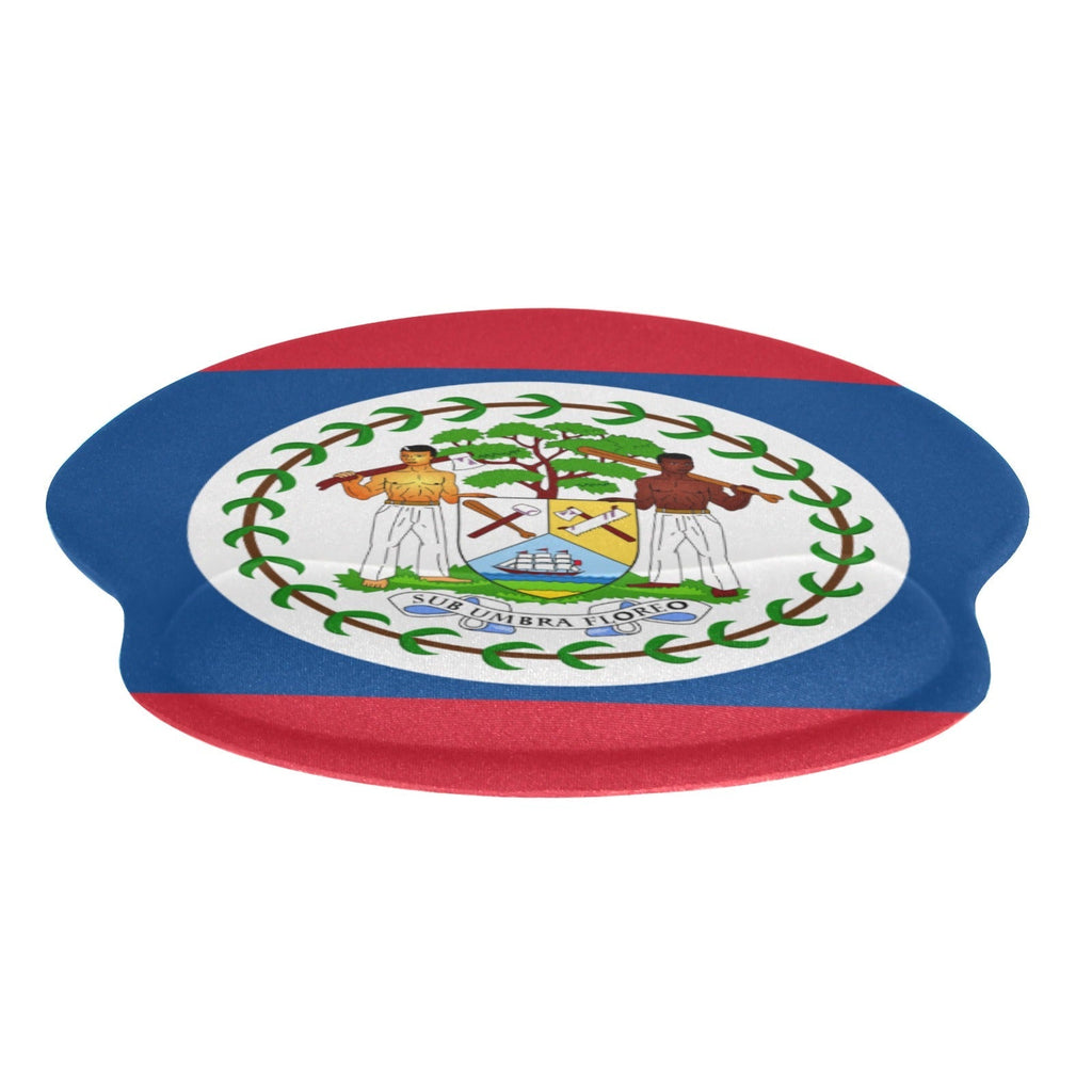 Belize Flag Mouse Pad with Wrist Rest Support - Conscious Apparel Store