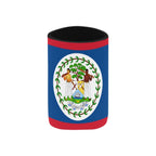 Belize Flag Neoprene Can Cooler 4" x 2.7" dia. - Conscious Apparel Store
