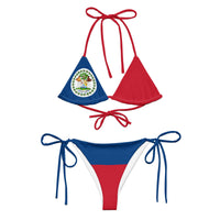 Belize Flag string bikini - Conscious Apparel Store