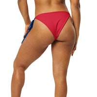 Belize Flag string bikini bottom - Conscious Apparel Store