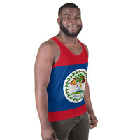 Belize Flag Unisex Tank Top - Conscious Apparel Store