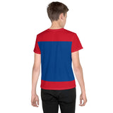 Belize Flag Youth crew neck t-shirt - Conscious Apparel Store