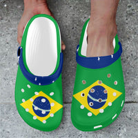 Brazil Flag Clogs - Conscious Apparel Store