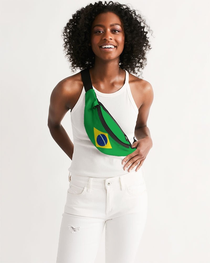 Brazil Flag Crossbody Sling Bag - Conscious Apparel Store