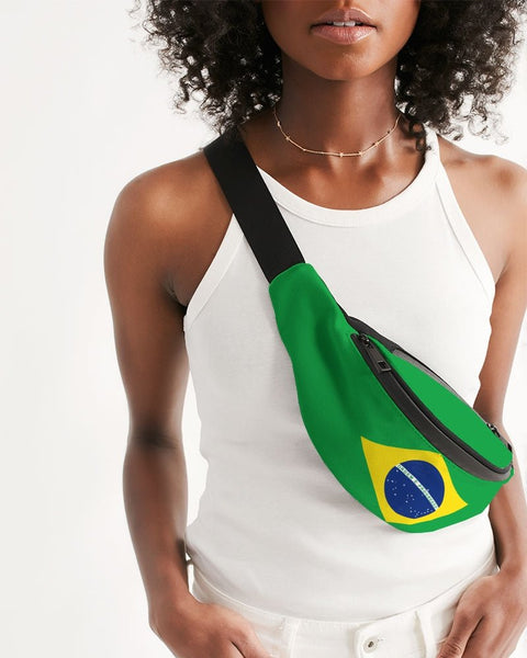 Brazil Flag Crossbody Sling Bag - Conscious Apparel Store