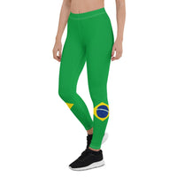 Brazil Flag Leggings - Conscious Apparel Store