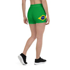 Brazil Flag Leggings Shorts - Conscious Apparel Store