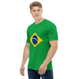 Brazil Flag Men's T-shirt - Conscious Apparel Store