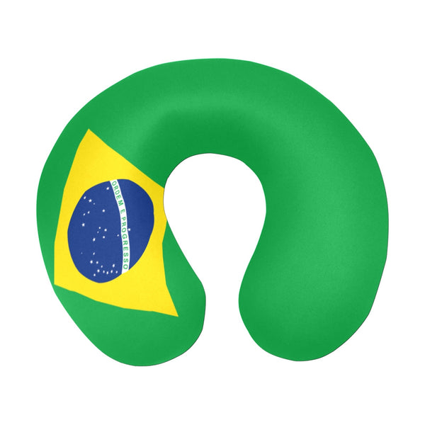 Brazil Flag U-Shape Travel Pillow - Conscious Apparel Store