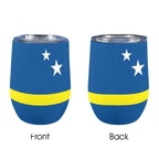 Curacao Flag 12oz Wine Tumbler - Conscious Apparel Store