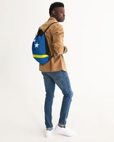 Curacao Flag Canvas Drawstring Bag - Conscious Apparel Store