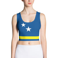 Curacao Flag Crop Top - Conscious Apparel Store