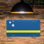 Curacao Flag Custom License Plate - Conscious Apparel Store