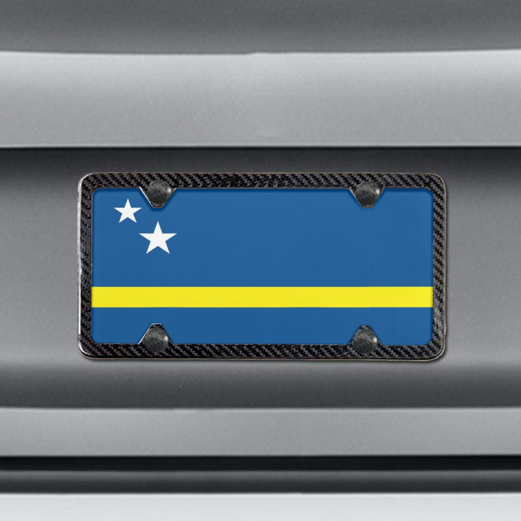 Curacao Flag Custom License Plate - Conscious Apparel Store
