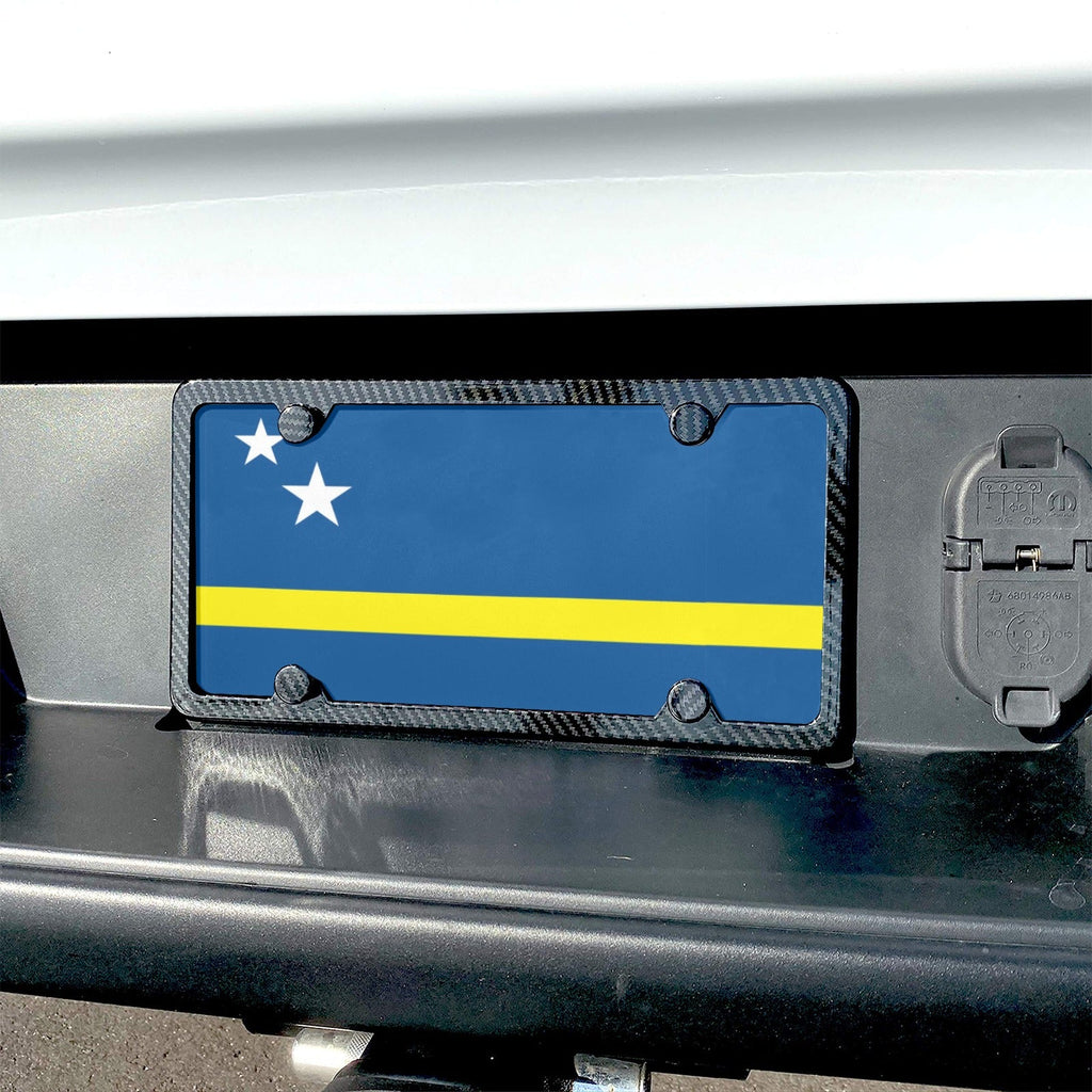 Curacao Flag Custom License Plate - Conscious Apparel Store