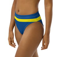 Curacao Flag high-waisted bikini bottom - Conscious Apparel Store