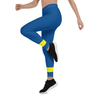 Curacao Flag Leggings - Conscious Apparel Store