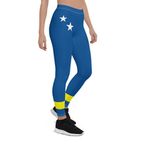 Curacao Flag Leggings - Conscious Apparel Store