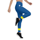 Curacao Flag Leggings - Conscious Apparel Store