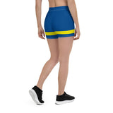 Curacao Flag Leggings Shorts - Conscious Apparel Store