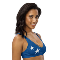 Curacao Flag padded bikini top - Conscious Apparel Store