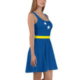 Curacao Flag Skater Dress - Conscious Apparel Store