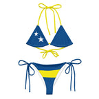 Curacao Flag string bikini - Conscious Apparel Store