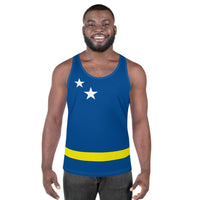 Curacao Flag Unisex Tank Top - Conscious Apparel Store