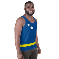 Curacao Flag Unisex Tank Top - Conscious Apparel Store