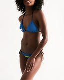 Curacao Flag Women's Triangle String Bikini - Conscious Apparel Store
