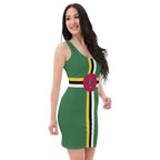 Dominica Flag Bodycon dress - Conscious Apparel Store