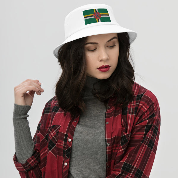 Dominica Flag Bucket Hat - Conscious Apparel Store
