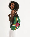 Dominica Flag Canvas Drawstring Bag - Conscious Apparel Store