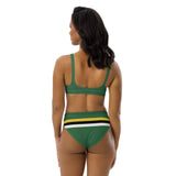 Dominica Flag high-waisted bikini - Conscious Apparel Store