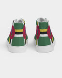 Dominica Flag Men's Hightop Canvas Shoe - Conscious Apparel Store
