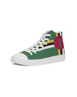 Dominica Flag Men's Hightop Canvas Shoe - Conscious Apparel Store